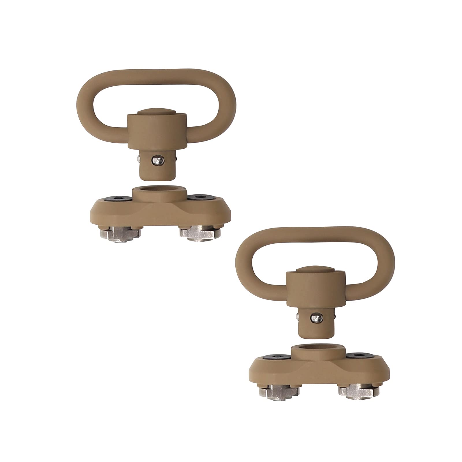ND QD Sling Mount Sling Swivel 1.25 Inch Adattatore Attacco 2 Pack-Sand