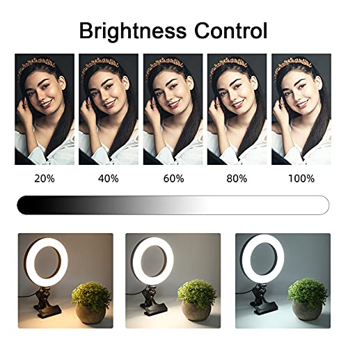 Shanrya Fülllicht, 48 Lichtperlen Ringlicht ABS Schwarz für Video für Meetings für Online-Übertragungen – Bild 6
