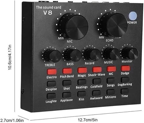 Kit Completo Interface Mesa V8S Com Microfone Condensador Com Braço Articulado Locução Live Stream.