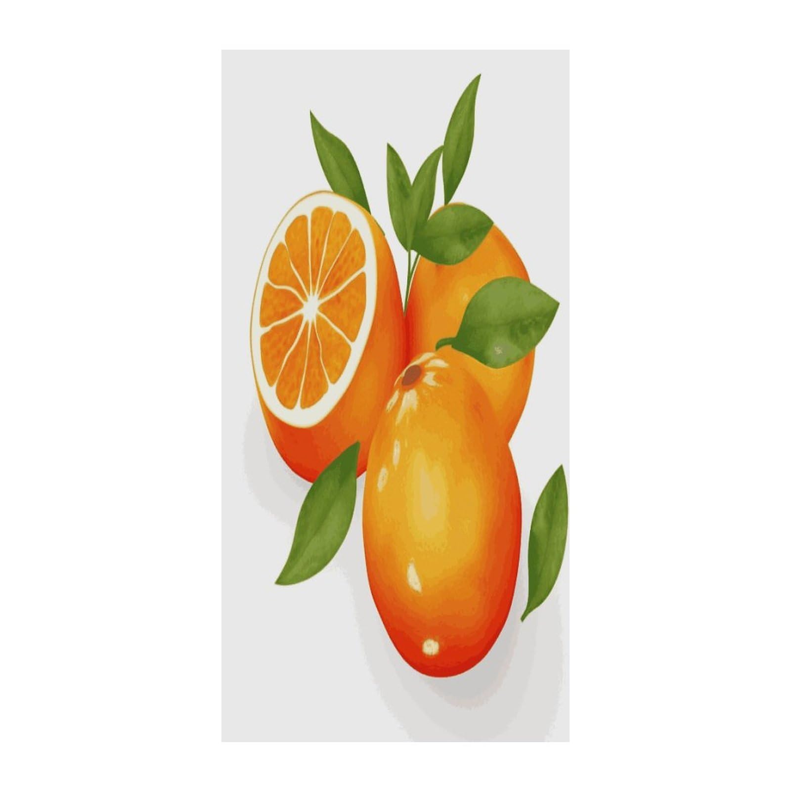 Fekiloot Style Orange Citrus Door Curtain Room Divider Curtains