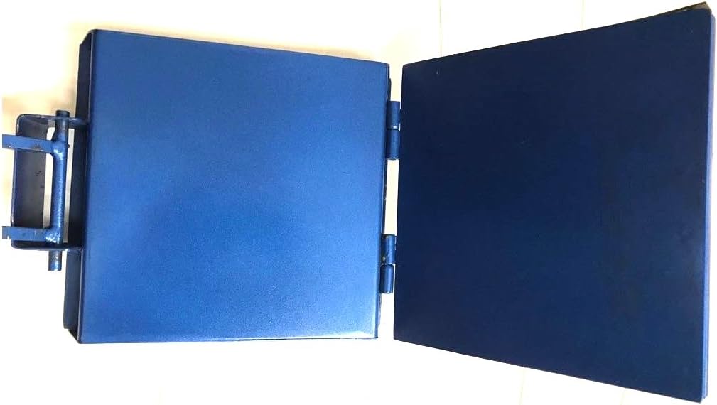 Made in Mexico Blue Manual Flower/Corn All Metal Tortilla Maker Press 10x10 inch Square