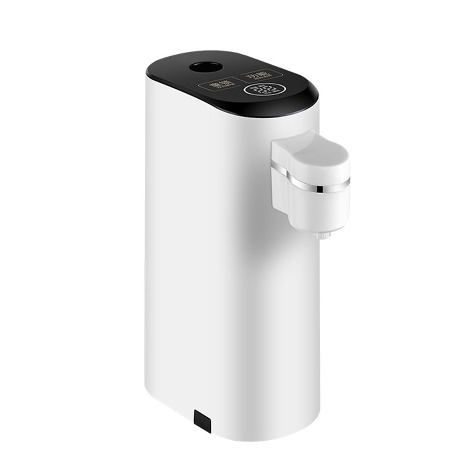 Mini-Wasserspender, elektrischer Durchlauferhitzer, Flaschen-Wärmewasserpumpe, tragbar, 3 s, schnelle Heizung, für Reisen und Zuhause,White