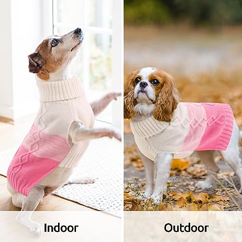 ASENKU Hundepullover für Kleine Mittelgroße Große Hunde,Wärme Hundepulli Strick Pullover Hund,Hundepulli für Dackel,Französische Bulldogge Bulldog Chihuahua