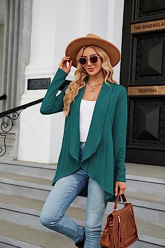 Image of Cardigan for Women Long Sleeve Sweaters Casual Lightweight Knit Open Front Fall Fashion Outfits
