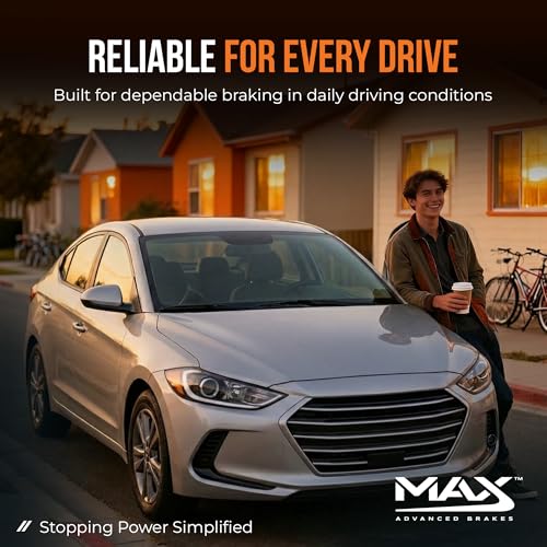Image of MAX Advanced Brakes - Brake Kit For 2017-2020 Hyundai Elantra (Excluding 1.6 L4 Engine)| Carbon Ceramic Brake and Rotor Kit Front and Rear| OE Replacement Brake Rotors