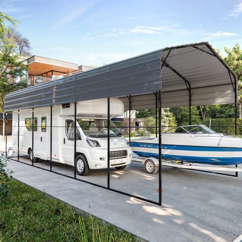 EROMMY 14x30x13 FT RV Metal Carport