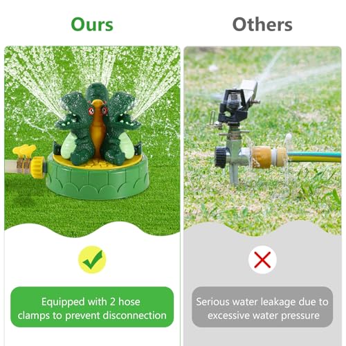 Moko P840401410196 Dinosaur Sprinkler For Kids-Cute Outdoor Water Toy Spray Swimming Pool Toy thumb #3