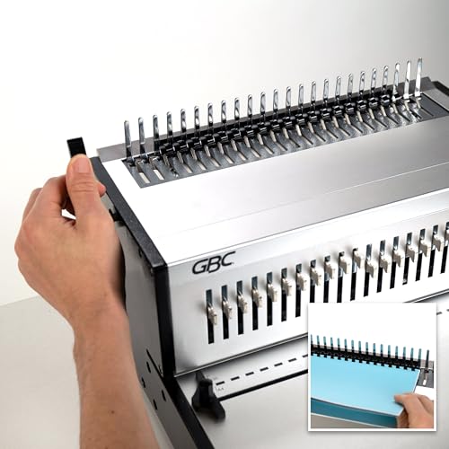 gbc binding machine cb30e pro combbind electric punch and comb binding machine punches 30 sheets binds 500 sheets wsm200005