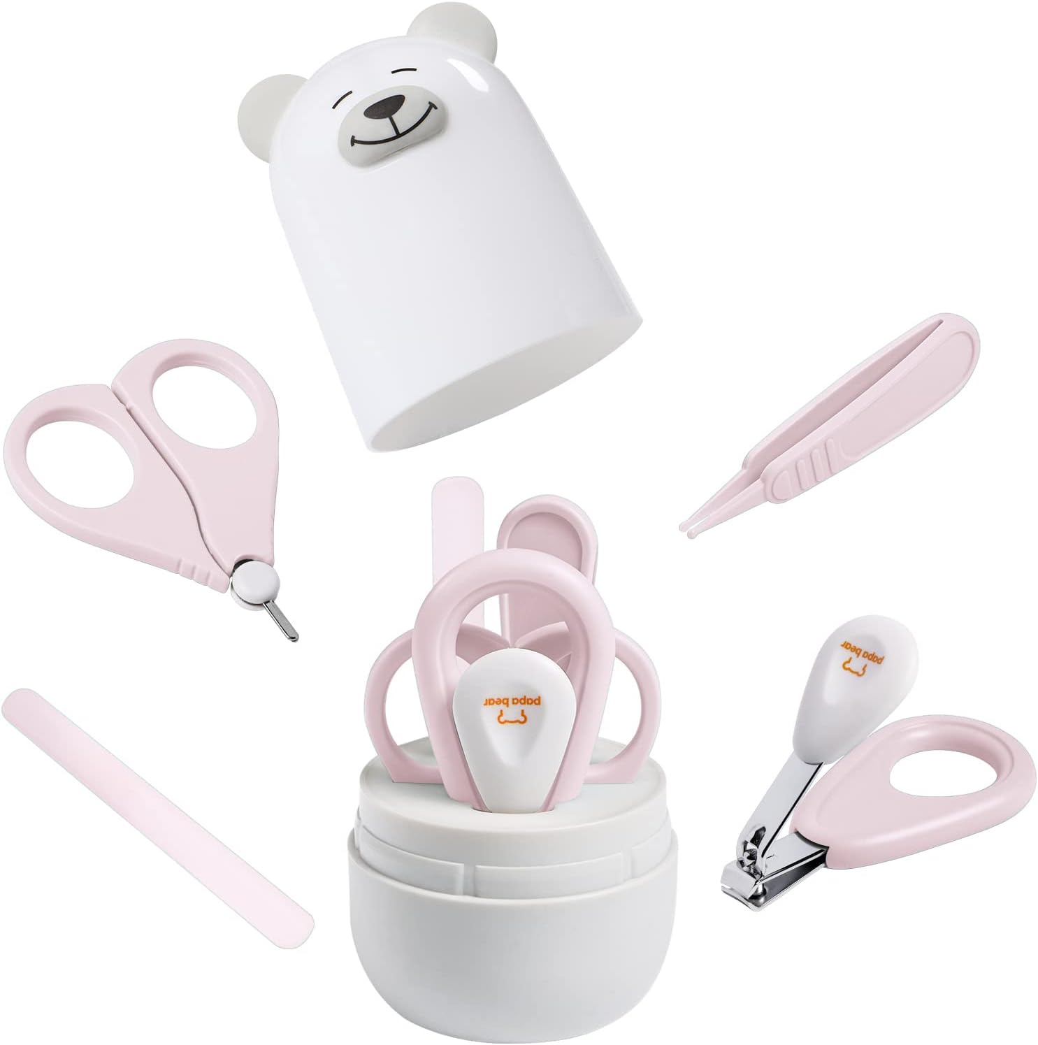 Baby nagelknipper set met schattig hoesje, baby vingernagel en teennagel vijl kit voor pasgeboren manicure en pedicure, nieuwe moeder verzorging cadeau Baby nagelknipper set met schattig hoesje, baby vingernagel en teennagel vijl kit voor pasgeboren manicure en pedicure, nieuwe moeder verzorging cadeau
