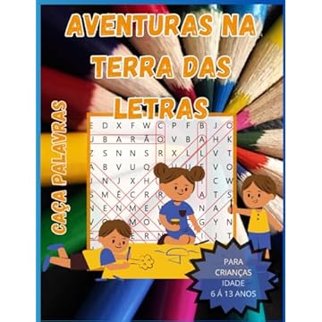 Capa do livro Aventuras na Terra das Letras: caça palavras