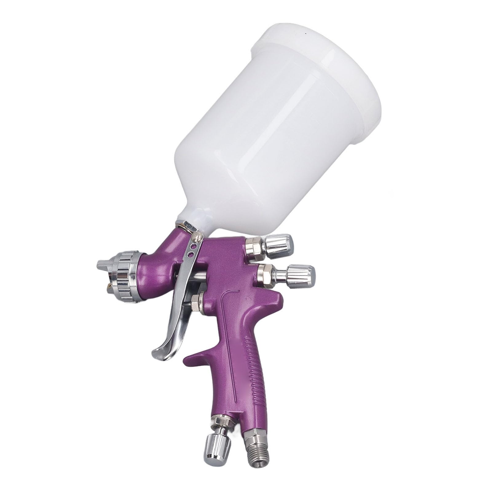 Pistola per Vernice Spray Resistente da 1,3 Mm con Doppie Manopole di Regolazione per Parti Automobilistiche, Mobili per la Lavorazione del Legno