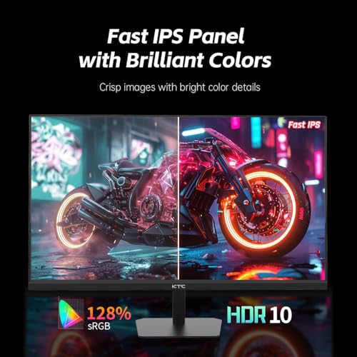 Monitor KTC de 24.5" FHD 180Hz para Juegos - Sin Marco, HDR10