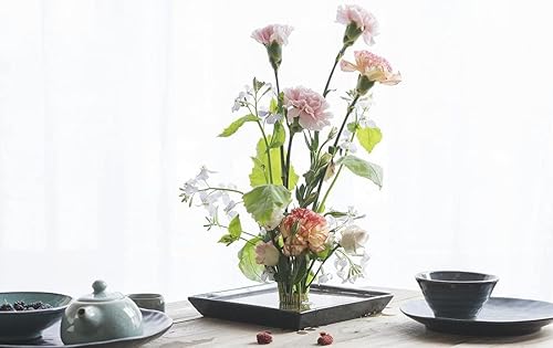 Miniatura 9 de JapanBargain 2301, Flower Frog Ikebana Kenzan japonés para arreglos florales de latón, soporte para agujas de sol y luna, hecho en Japón, 3-34