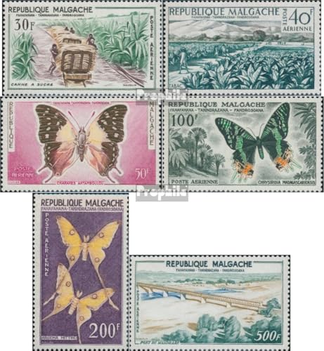 Sellos de Madagascar mariposas 1960 completos Prophila MNH filatelia