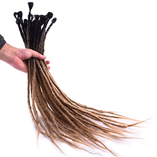 Silike 24" Handmade Dread Lock Crochet Braids (6-8 G/Root, 4 Roots) New Material Faux Locs Crochet Hair Dreads Softlock For Dancing For Party (DL1)