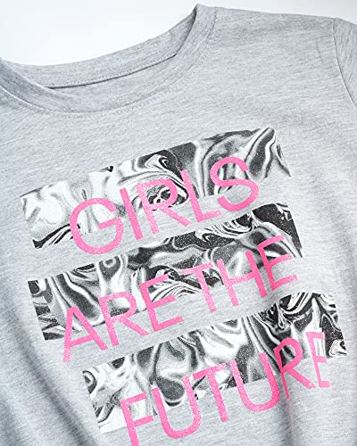 Reebok Girls' Activewear Set - Short Sleeve Performance T-Shirt and Gym Shorts Kids Clothing Set (3