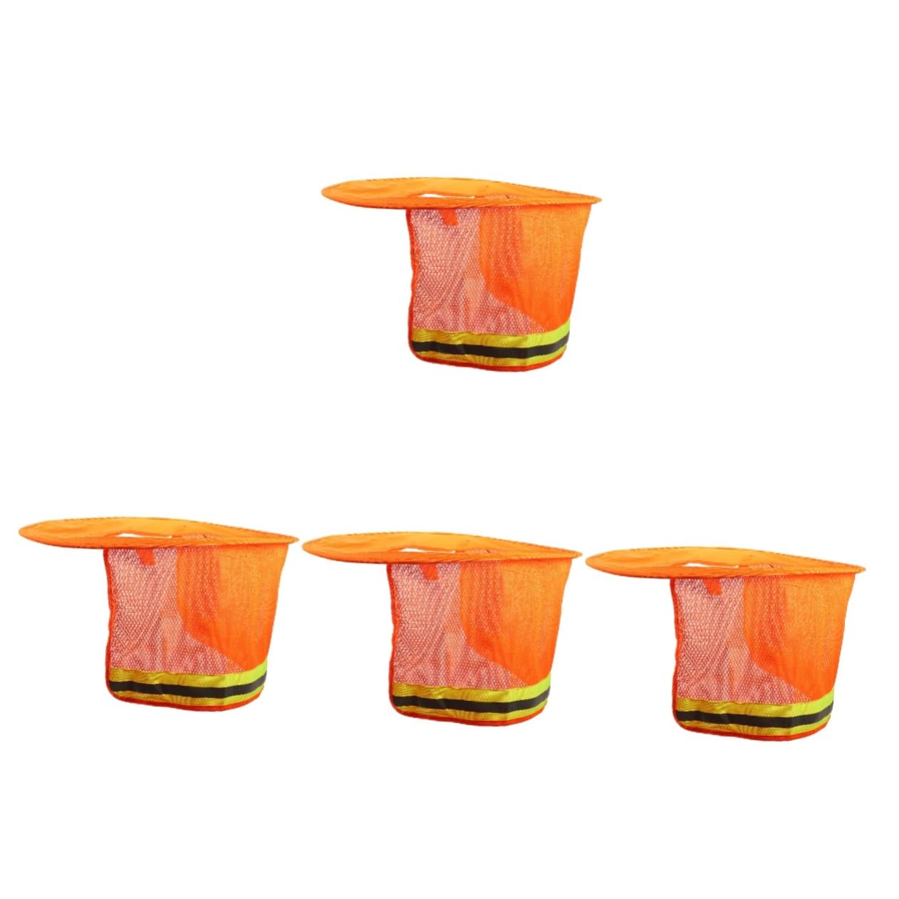 ARTIBETTER 2st Reflektierender Hutbezug Zubehör Für Baumützen Sonnenschutz Für Hart Sonnenschutzhüte Für Männer Schutzhelm Helmzubehör Für Männer Hooey Hüte Für Maske Orange Polyester