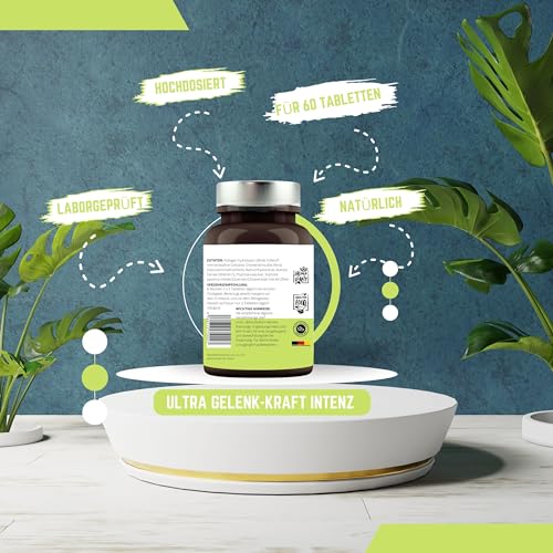 Ultra Gelenk-Kraft Intenz Tabletten hochdosiert - mit Hyaluron, Chonrondtin, Glucosamin ideal für Gelenke, 60 Tabletten von VitaminFuchs