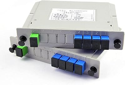 Optical Splitter Planar Waveguide Fiber Optical Branching Device 12CM x 11CMx 3CM 1x4 Telecom PLC Plug-in