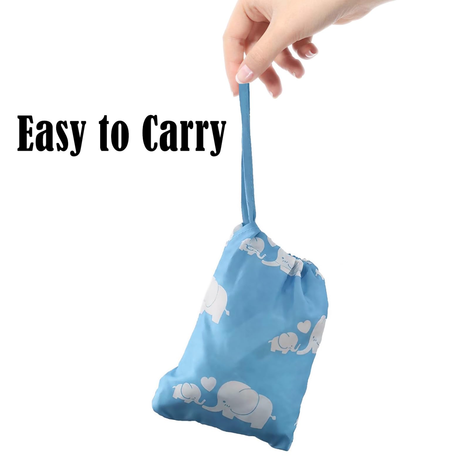 Funda portátil para carrito de la compra | Fundas para silla alta y carrito de comestibles para bebés, niños, bebés y niños pequeños, incluye bolsa de transporte gratis (simple elefante azul)