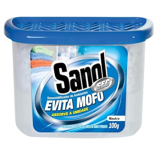 Sanol, Evita Mofo Absorventes de Umidade (desumidificador), Neutro, 100 g, Azul