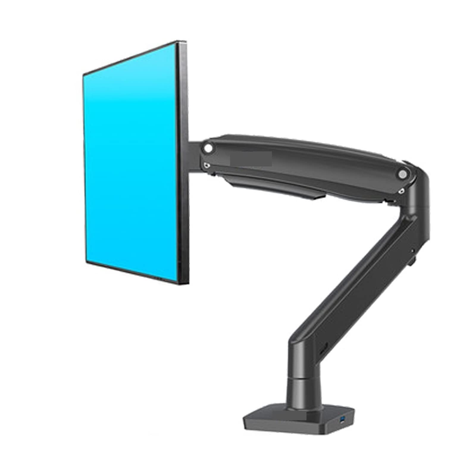 Cfwwsaq Nero Monitor Arm, F100a Gas Spring Arm 22-35 Inch Screen Desktop Monitor Holder 360 Rotate 3-12Kgs Monitor Mount Arm With Usb 3.0 Port(Nero)