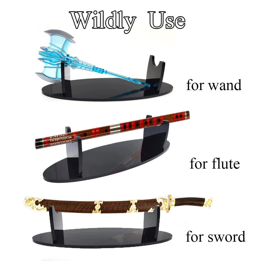 Minimalist Sword Pedestal ~ Solid Wood Katana Display Stand ~ Also For Sabers, Wakizashi, Bokken, Or Staffs ~ Adjustable Mount