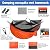 Gold Armour Camping Hammock - Camping Essentials, Double Hammock with Bug Net, Camping Gear Hammock for Outside, Hiking, and Travel (Orange & Black)