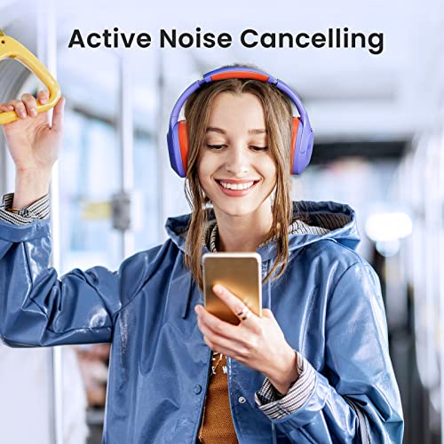 HAYLOU S35 Hybrid Active Noise Cancelling Headphones, Wireless Over-Ear Headphones Bluetooth 5.2, 40H ANC Playtime, Clear Call - Image 3
