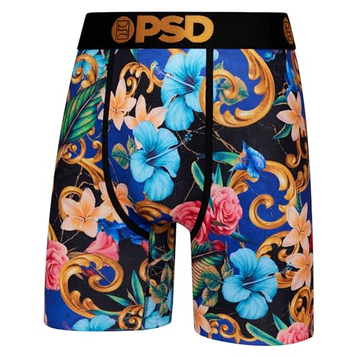 PSD Men's Boxer Briefs - Cobalt 3 Pack, 7 Inch Inseam, Stretchy Moisture-Wicking Boxer Briefs for Men Pack, Small3