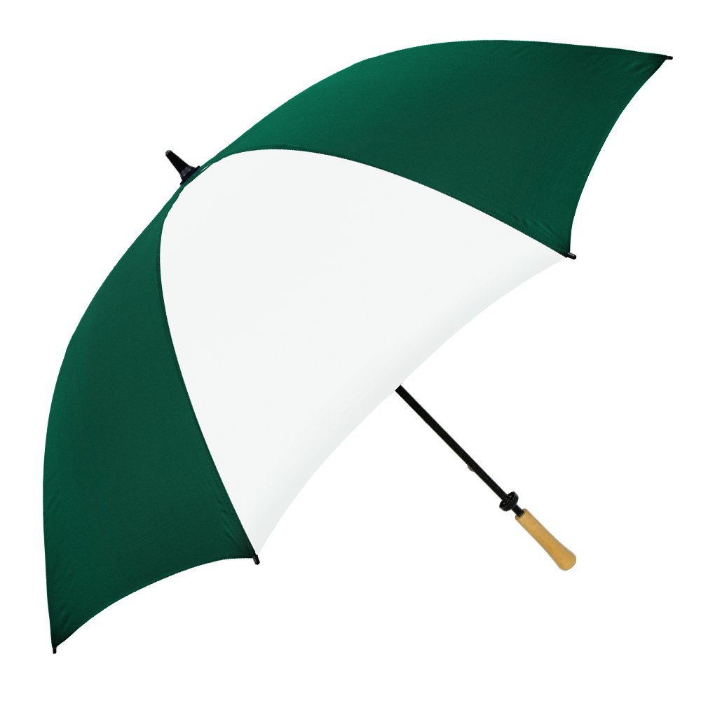 Stromberg Brand The Hole in One Golf Umbrella, Hunter Green/White, One Size