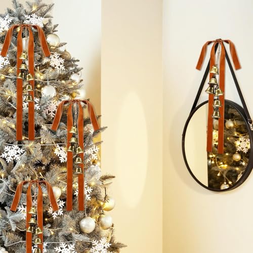 Lazos para árbol de Navidad grandes para adornar la chimenea y escalera 5