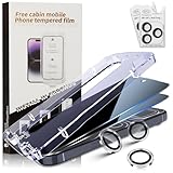 【2+2枚セット】For iPhone 17 Pro Max ガラスフィルム 覗き見防止フィルム(2枚)+カメラフィルム(2枚) 貼り付けキット付き iPhone 17 Pro Max 対応 覗き見防止フィルム 硬度9H 強化ガラス 旭硝子製 疎水疎油 指紋·汚れ防止 Greerass 高感度タッチ 超高透過率 全面保護 耐衝撃 飛散防止 自動吸着 気泡ゼロ 貼り付け簡単