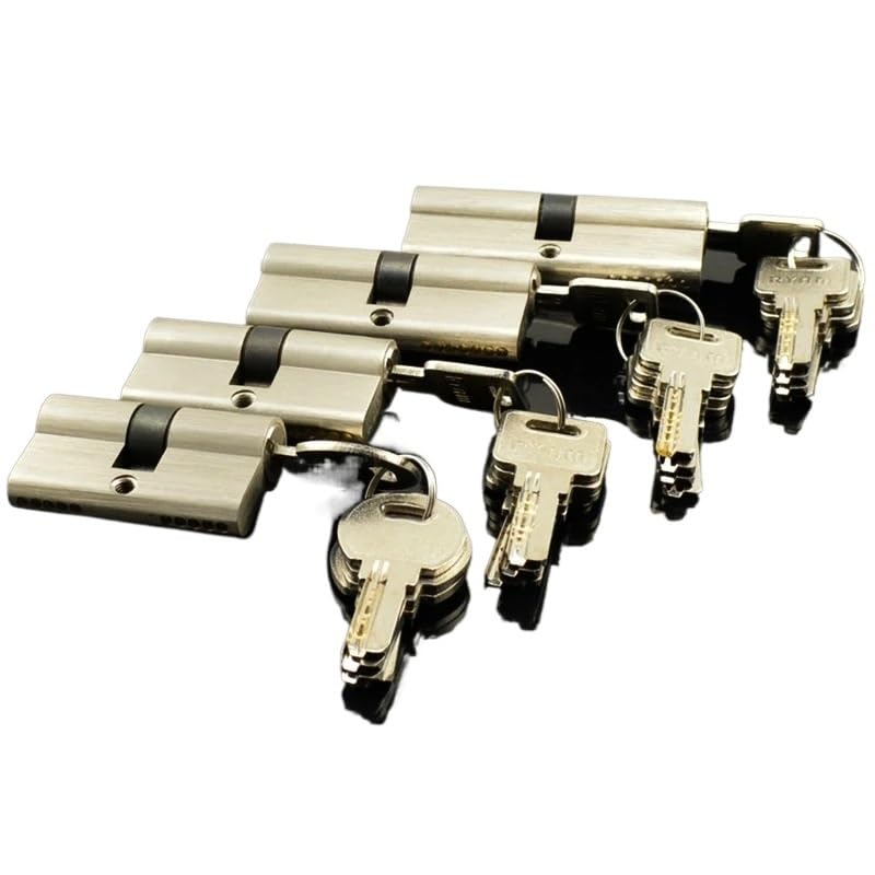 Bombin Cerradura Seguridad 1 Uds 55 60 70 80 90 100 110 120mm cilindro cerradura for salón manija personalizada llave de latón doble cerradura abierta puerta ventana seguridad Bombin Cerradura(SLY-90(