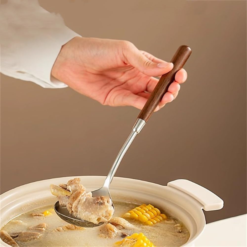 SET STOVIGLIE PER zuppa di maiale 2 in 1 cucchiaio per insalata