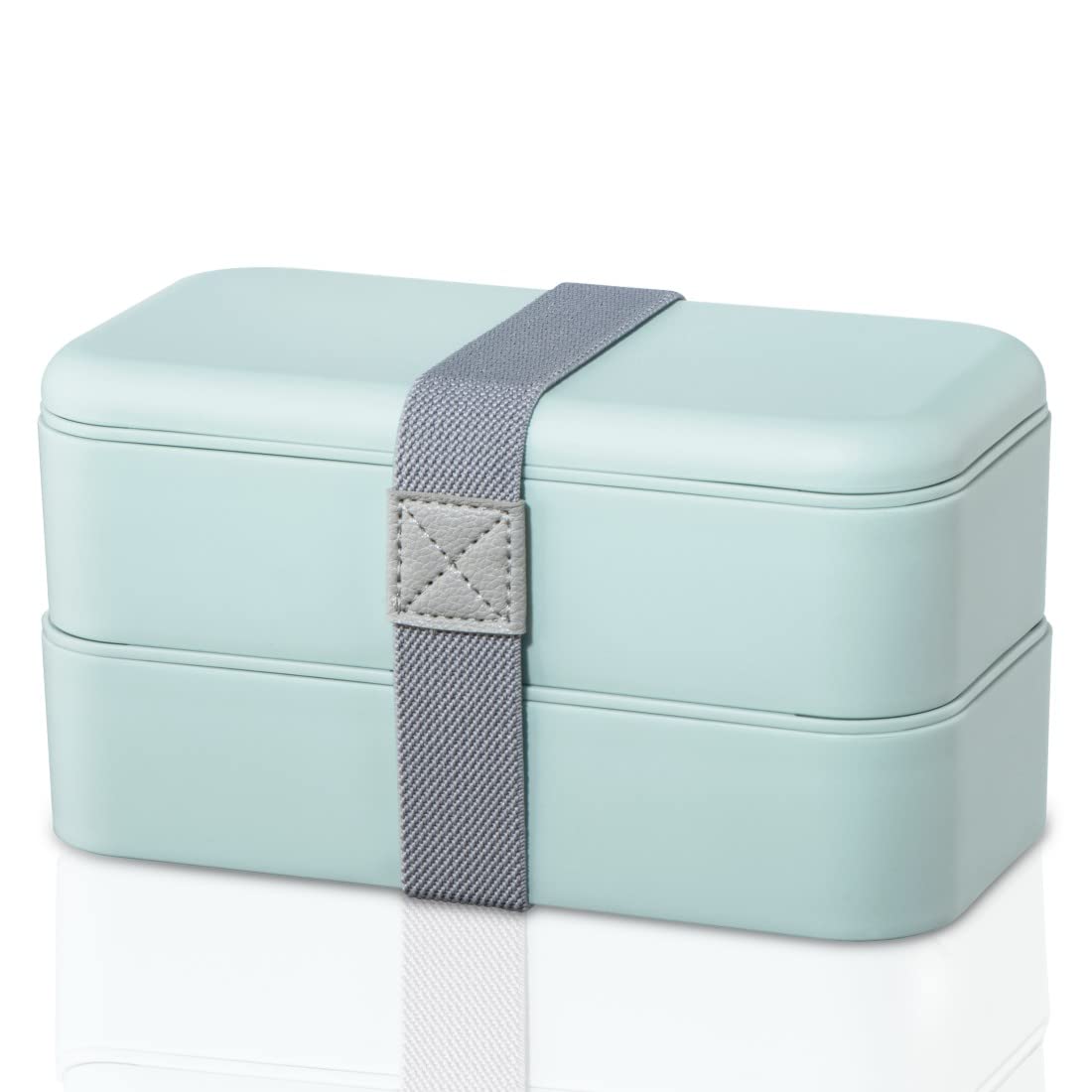 XavaxBento Box, 2 Stackable Lunch Boxes, 500ml per compare, Pastel Blue
