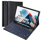 LAMA Backlit Keyboard Case for Samsung Galaxy Tab A8 10.5' Case with Keyboard, Detachable Wireless Keyboard Case with S Pen Holder for Galaxy Tab...