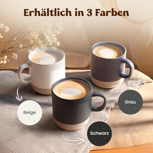 LIEBTASTISCH Kaffeebecher mit Lasergravur – Keramik Steingut Kaffeetasse, personalisierte Tasse für Kaffee, Tee – Lieblingsmensch Geschenk… – Ansicht 4