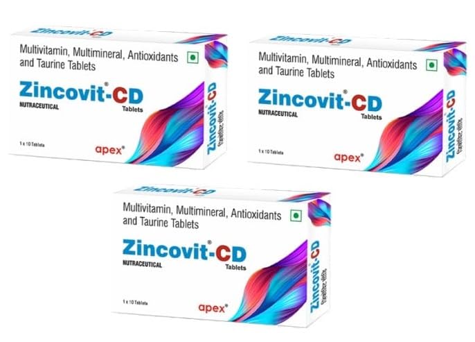 See full amazon price history chart for Apex Zincovit-CD Nutraceutical Tablets - 10s, 3 boxes Apex Zincovit-CD Nutraceutical Tablets - 10s, 3 boxes (B0DDY5PCT3) Amazon Price History, Amazon Price Tracker