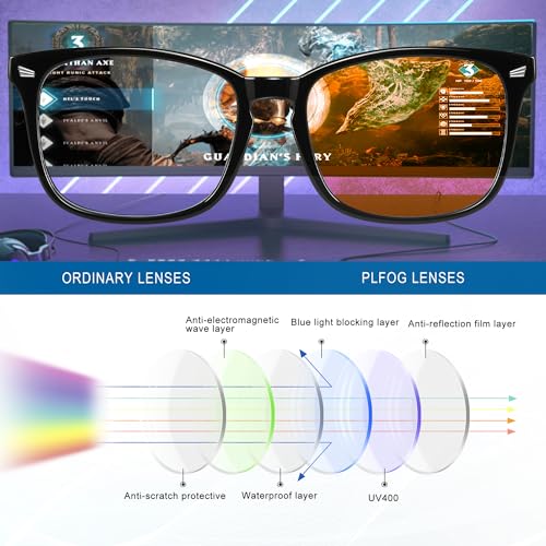 Image of Blue Light Glasses For Woman Men - Anti Eyestrain UV Protection Computer Gaming Eyeglasses Blue Light Blocking Glasses