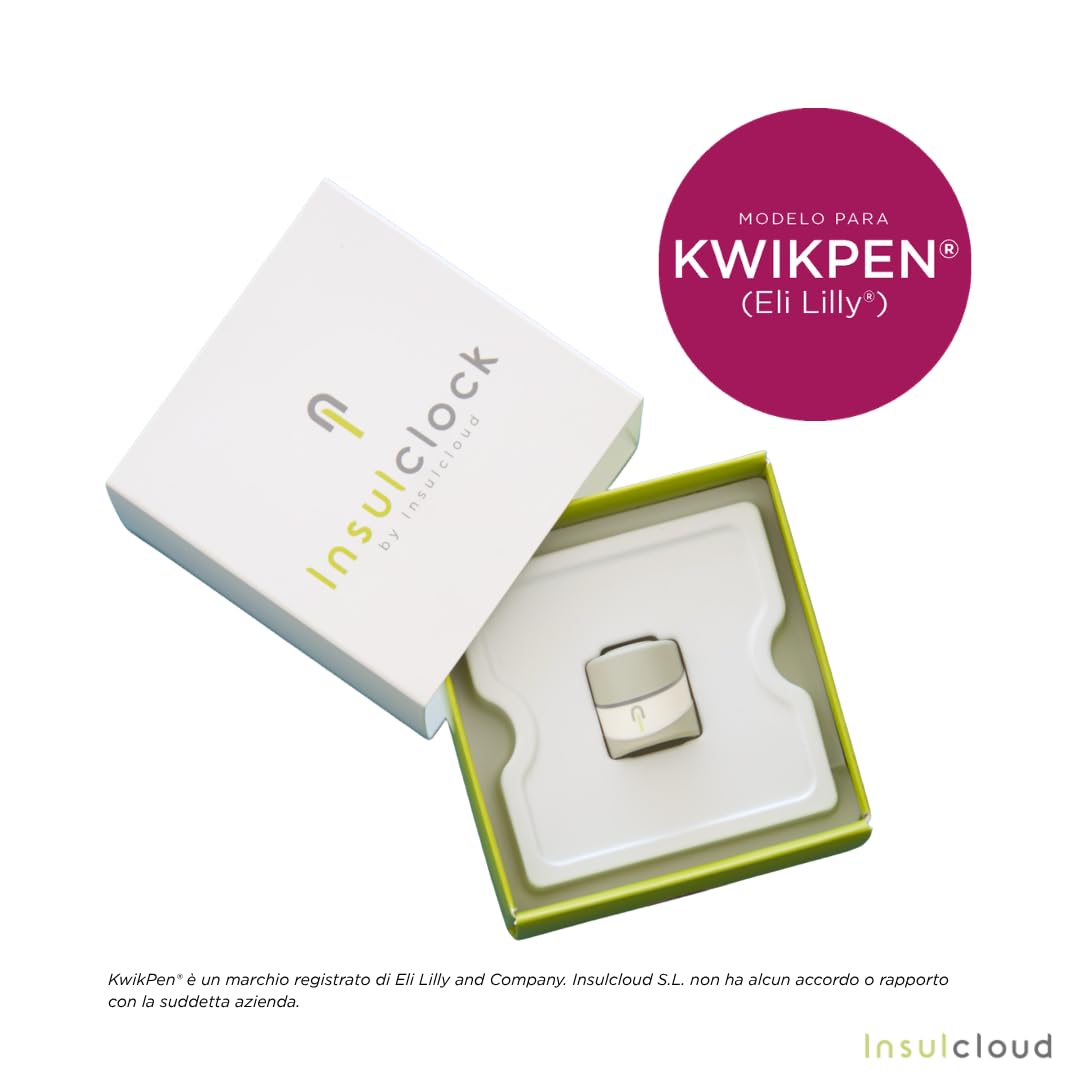 Cap – Tappo Intelligente per Penna Insulina con Bluetooth e Registrazione Automatica – Supporto per la tua Routine Quotidiana – Compatibile con FlexTouch e KwikPen. (KiwikPen)