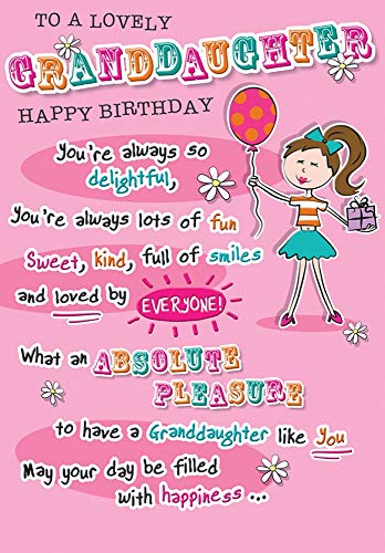 Födelsedagskort barnbarn - 9 x 6 tum - Regal Publishing