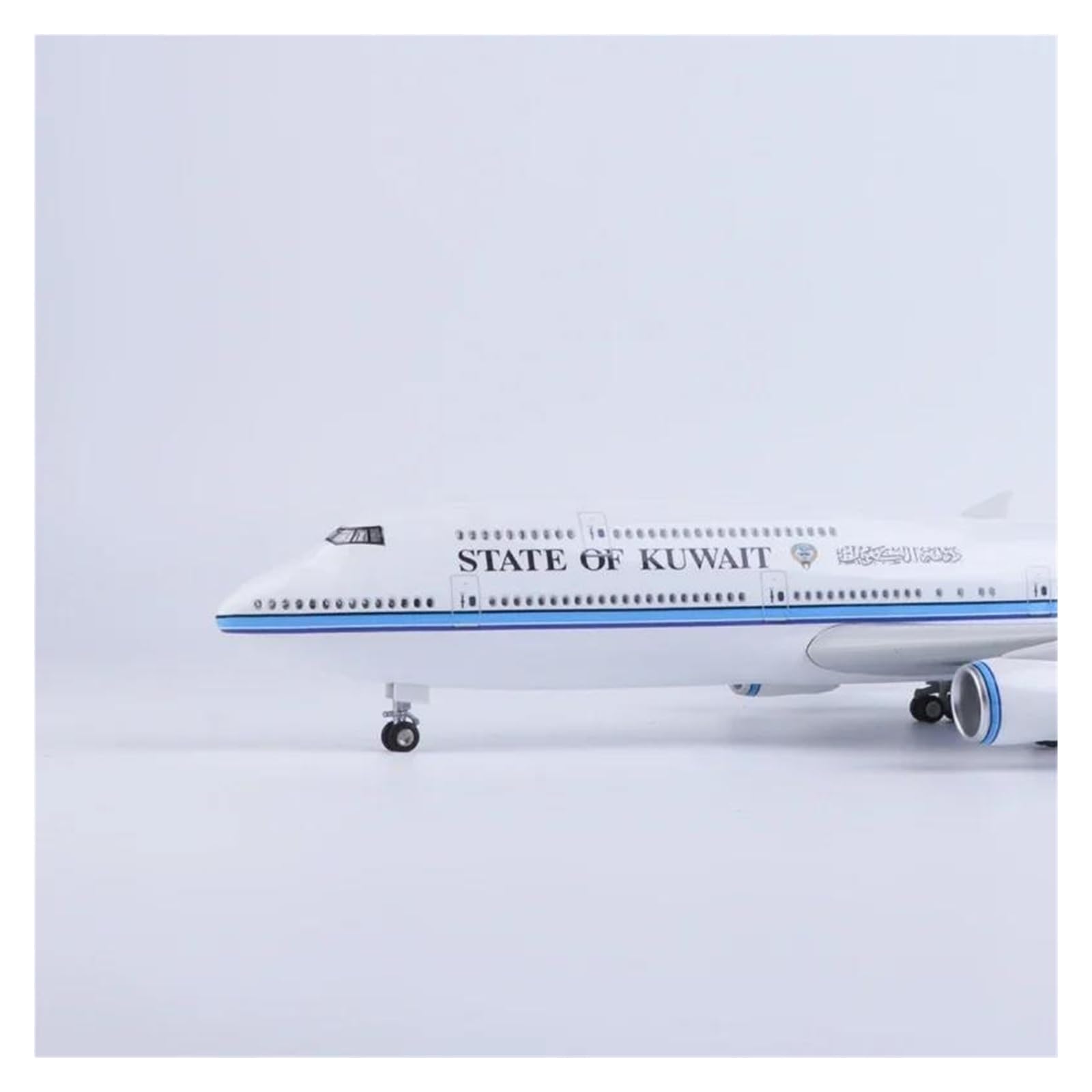 Odlewane zabawki samolotowe w skali 1/150 do samolotu 747 B747 stan kuwejtu Model odlewany żywiczny model samolotu wyświetlacz statyczny model samolotu wyświetlacz do zbierania i wyświetlania (bez