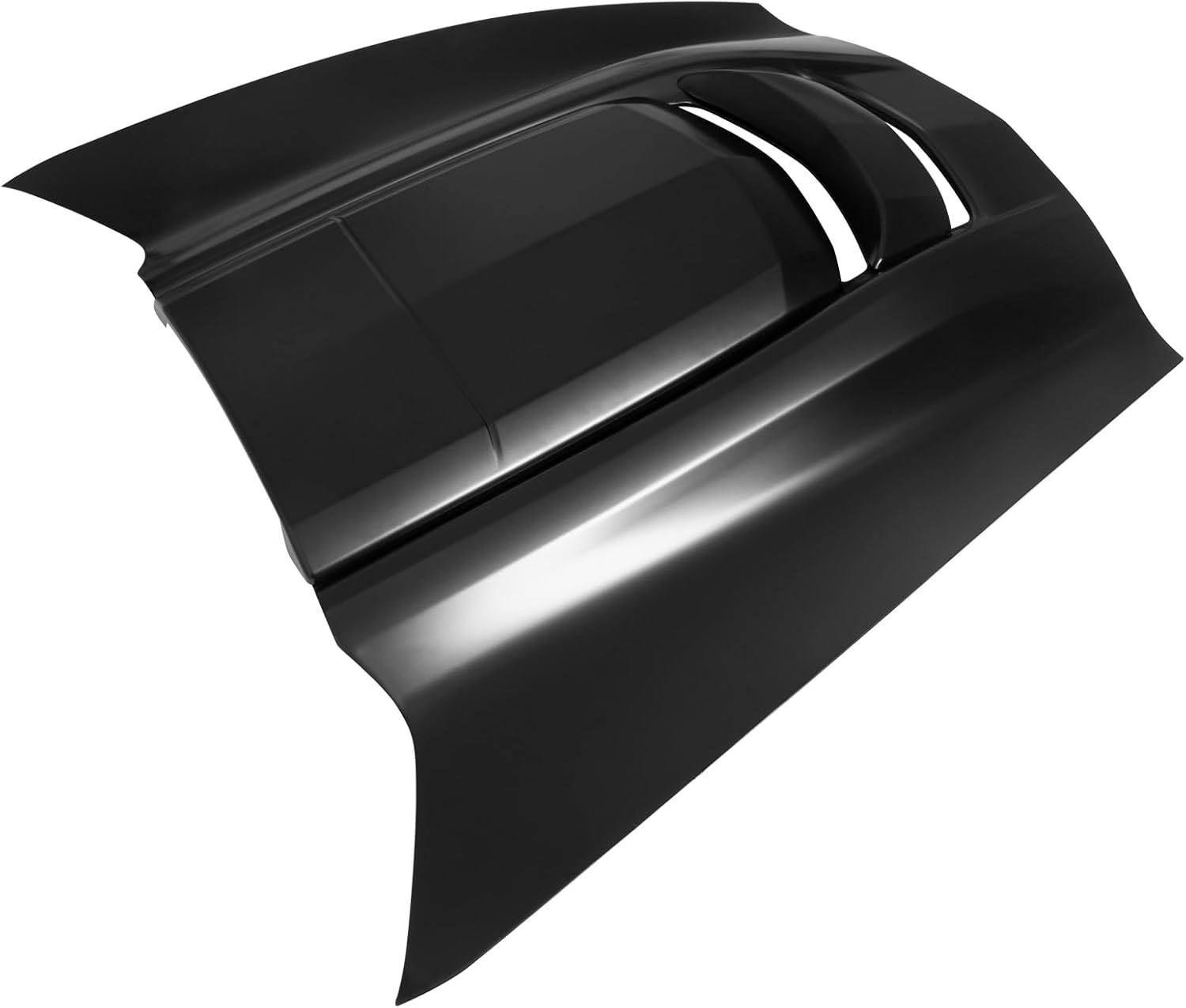 FREEMOTOR802 Front Hood Panel Compatible with 2014-2019 Chevrolet Corvette C7 (Not ZR1), C7 ZR1 Style Black Aluminum Front Bumper Hood Engine Cover Body Kit Replacement