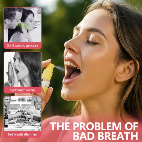 IWIDYA 2 Stück Mundspray, 18 ml Mundspray mit Fruchtgeschmack, Zitronen- und Minzgeschmack, Erfrischungsspray, gegen Mundgeruch und Karies, mundspray gegen mundgeruch