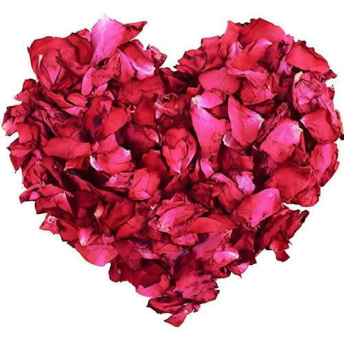 SGERUFZ 60g Pétalos de Rosa Naturales Secados al Aire,...