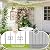 HIHADUUM 2 Pack 70.8" H x 19.7" W Arched Metal Garden Trellis for Climbing Plants Outdoor - Tall Rust-Resistant Decorative Climbing Rose Trellis Perfect for Roses, Vines, Vegetables, Flowers, Black