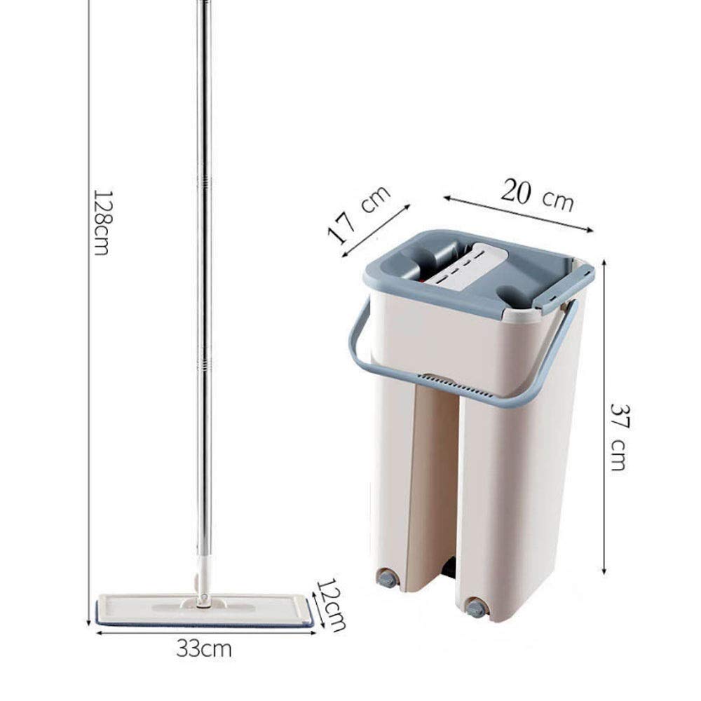 Cleaning Mops Free Hand Spin Cleaning Microfiber Mop with Bucket Flat Squeeze Spray Mop Home Kitchen Floor Clean Tools
