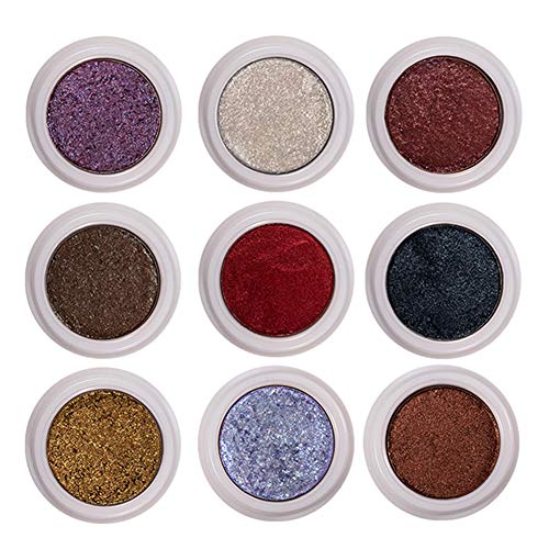 COOSA 12 Colors Glitter Eyeshadow Highly Pigmented Eye Glitter Makeup Eye Shadow Powder Shimmer Eyeshadow Cream