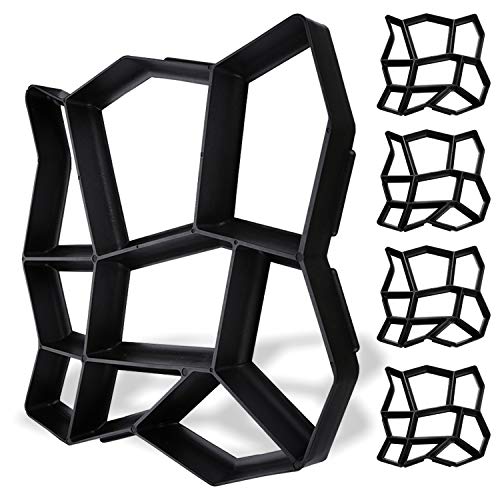 Faziango 5 Pezzi Pavimentazione di Pietra Cemento